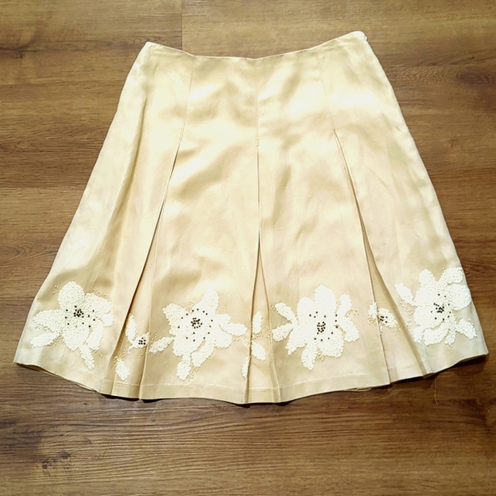 Dana Buchman Linen Skirt